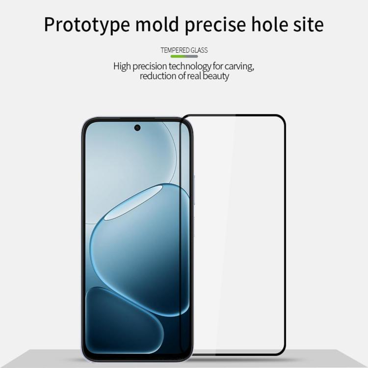For OPPO K14 / K14x / vivo Y500s MOFI 9H 2.5D Full Screen Tempered Glass Film - Black