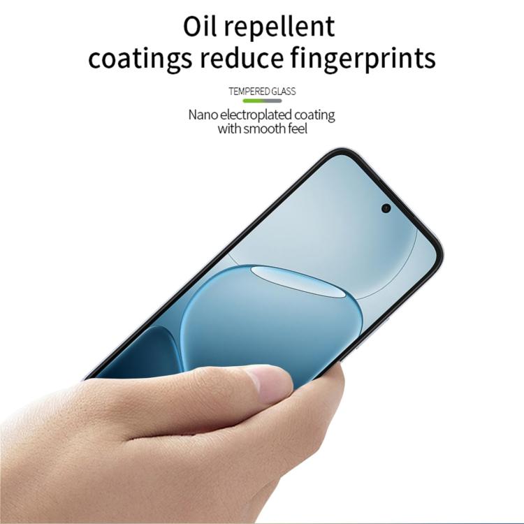 For OPPO K14 / K14x / vivo Y500s MOFI 9H 2.5D Full Screen Tempered Glass Film - Black