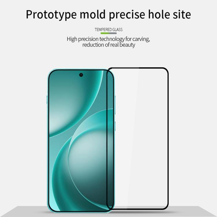 For OPPO Find X9s Pro 5G MOFI 9H 2.5D Full Screen Tempered Glass Film - Black
