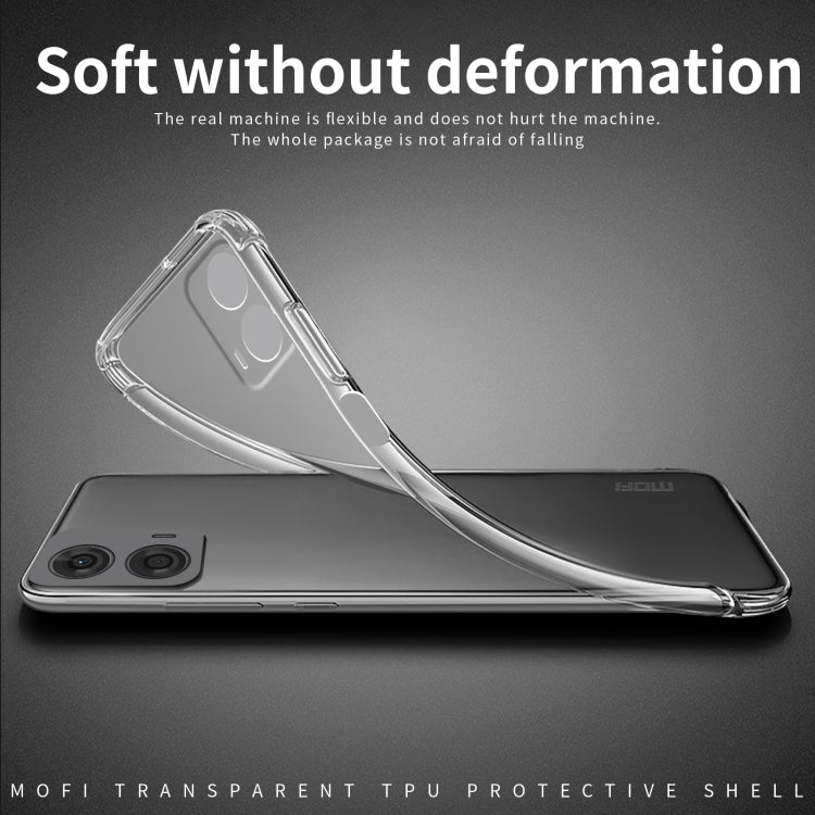For Motorola Moto G24 / G04 MOFI Ming Series Ultra-thin TPU Phone Case - Transparent