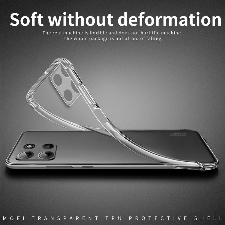 For Motorola Moto G15 MOFI Ming Series Ultra-thin TPU Phone Case - Transparent