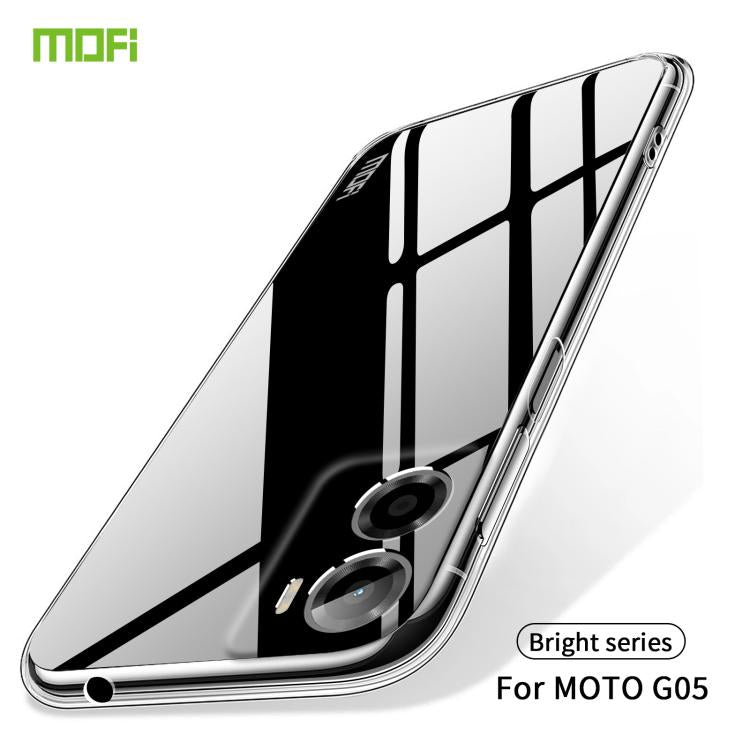 For Motorola Moto G05 / E15 MOFI Ming Series Ultra-thin TPU Phone Case - Transparent