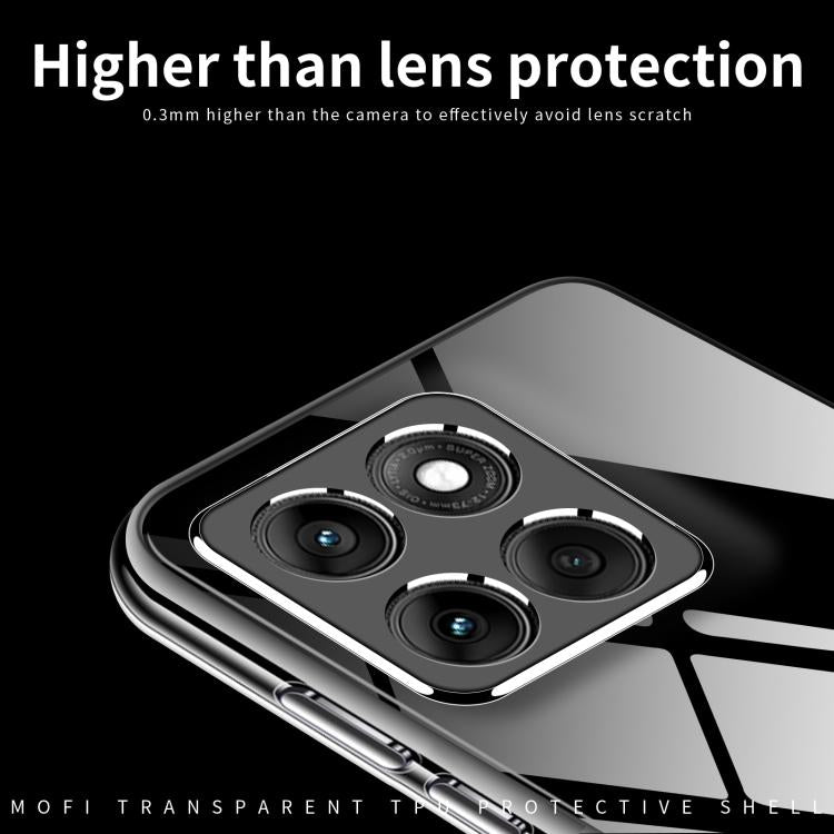 For Motorola Edge 60 Fusion MOFI Ming Series Ultra-thin TPU Phone Case - Transparent