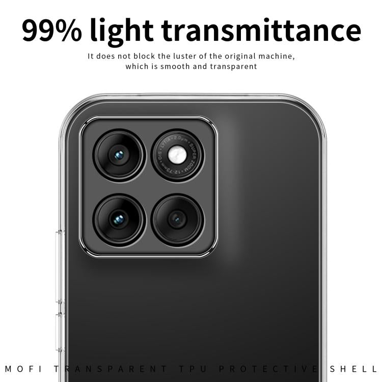 For Motorola Edge 60 MOFI Ming Series Ultra-thin TPU Phone Case - Transparent