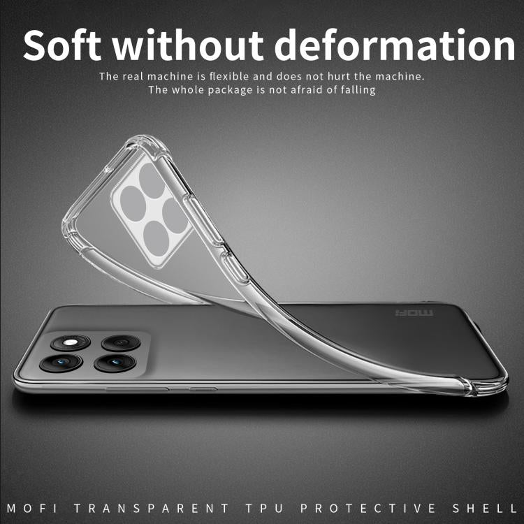 For Motorola Edge 60 Pro MOFI Ming Series Ultra-thin TPU Phone Case - Transparent