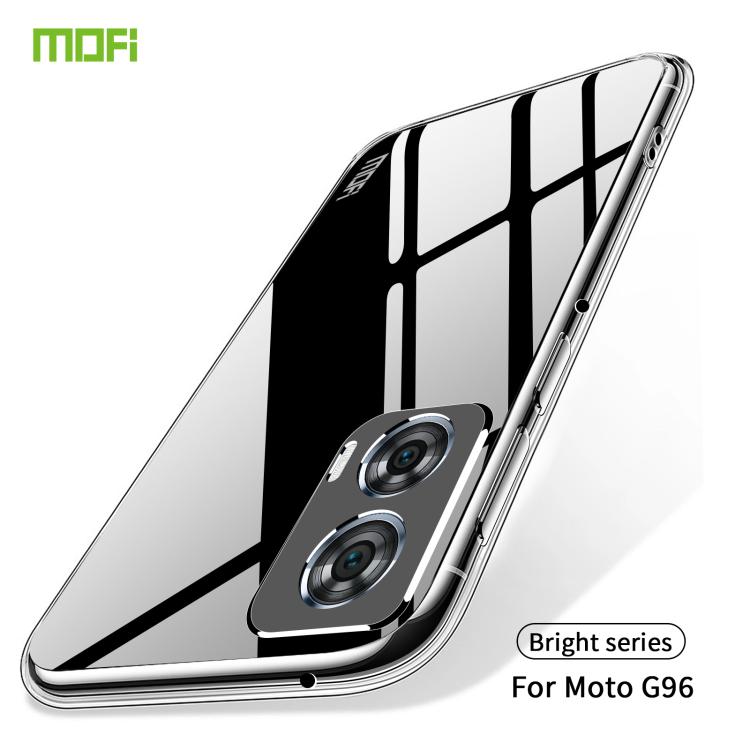 For Motorola Moto G96 MOFI Ming Series Ultra-thin TPU Phone Case - Transparent