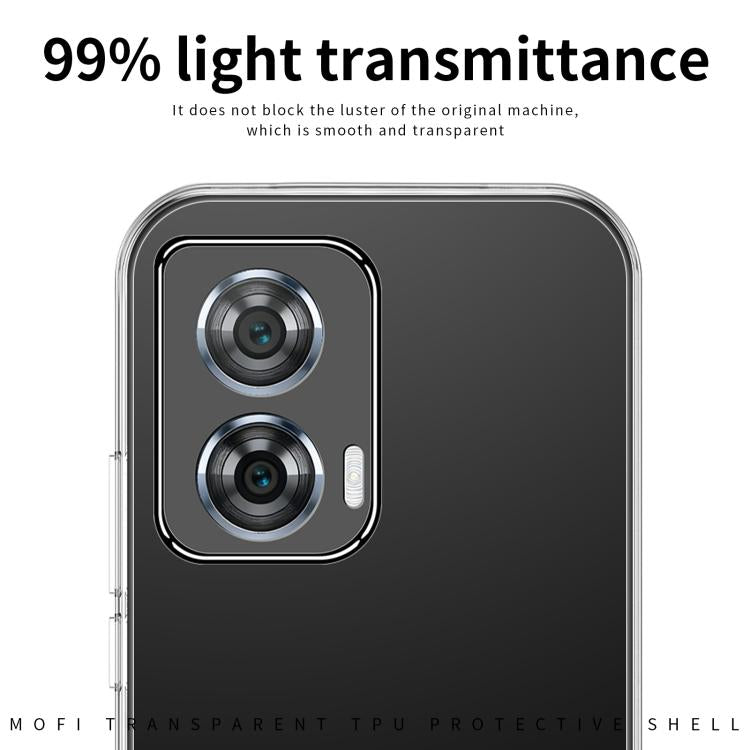 For Motorola Moto G96 MOFI Ming Series Ultra-thin TPU Phone Case - Transparent