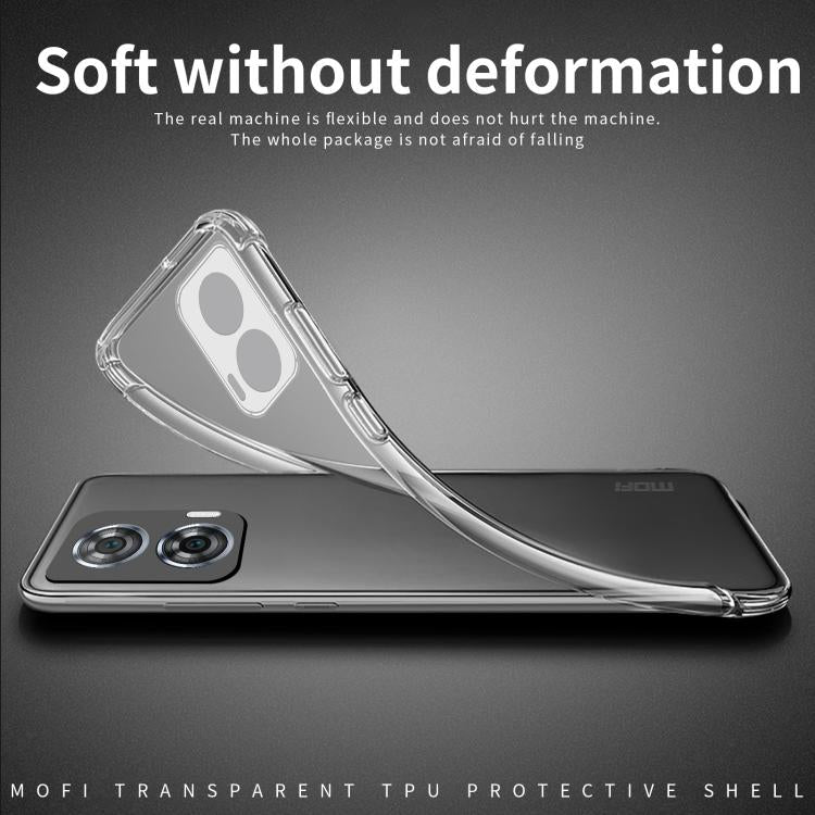 For Motorola Moto G96 MOFI Ming Series Ultra-thin TPU Phone Case - Transparent
