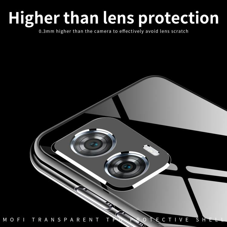 For Motorola Moto G96 MOFI Ming Series Ultra-thin TPU Phone Case - Transparent