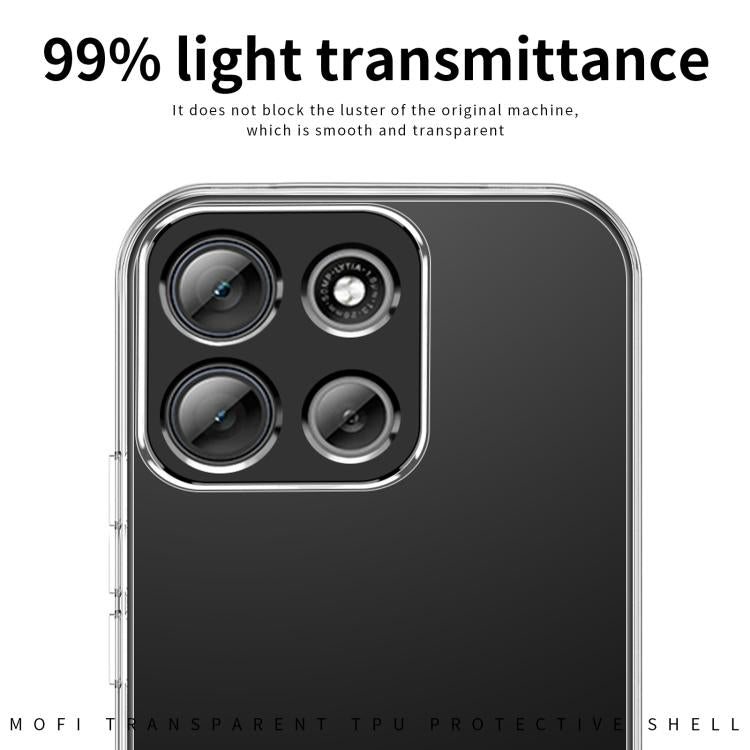 For Motorola Moto G86 MOFI Ming Series Ultra-thin TPU Phone Case - Transparent