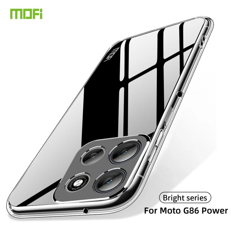 For Motorola Moto G86 Power MOFI Ming Series Ultra-thin TPU Phone Case - Transparent
