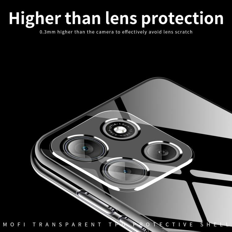 For Motorola Moto G86 Power MOFI Ming Series Ultra-thin TPU Phone Case - Transparent