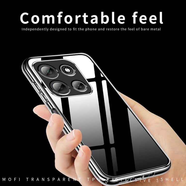 For Motorola Moto G56 MOFI Ming Series Ultra-thin TPU Phone Case - Transparent
