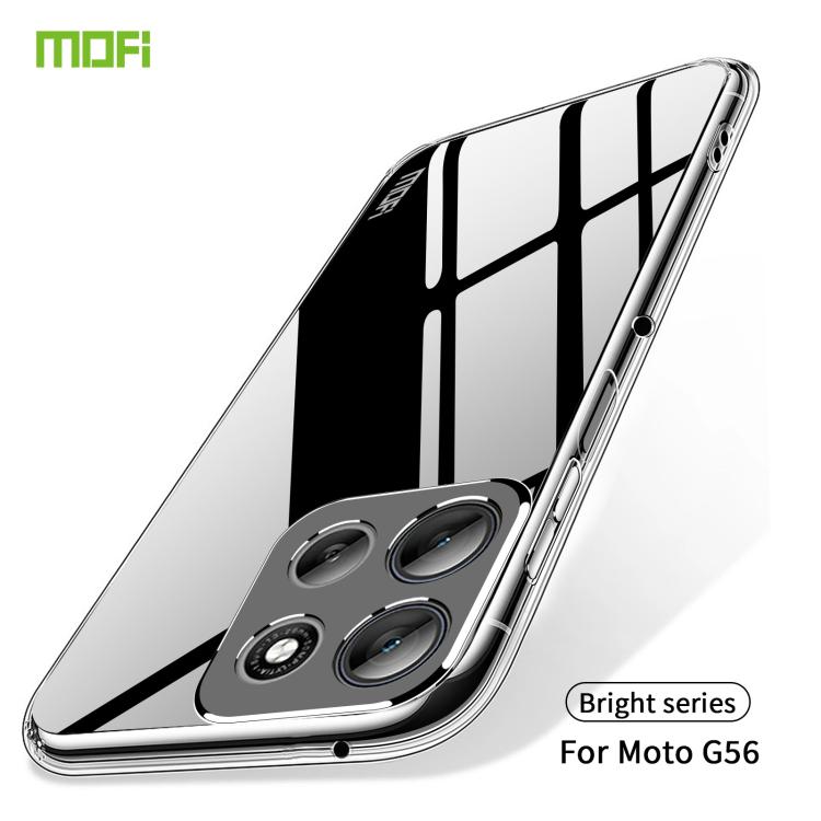 For Motorola Moto G67 Power / G57 / G100s MOFI Ming Series Ultra-thin TPU Phone Case - Transparent