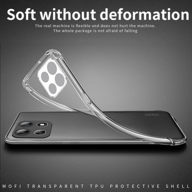 For Motorola Moto G67 Power / G57 / G100s MOFI Ming Series Ultra-thin TPU Phone Case - Transparent
