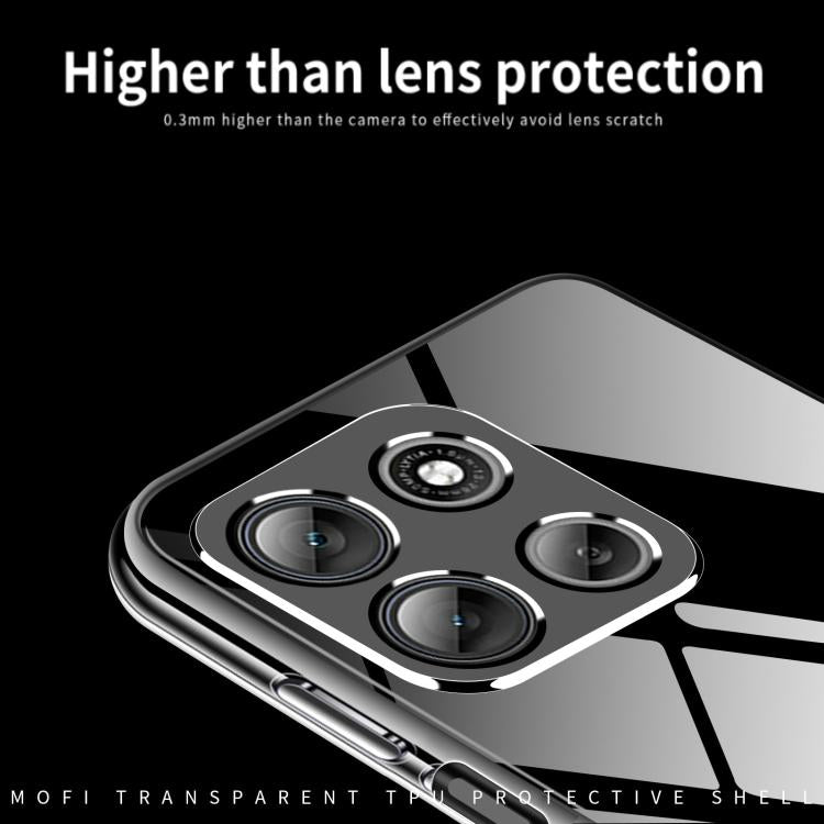 For Motorola Moto G67 Power / G57 / G100s MOFI Ming Series Ultra-thin TPU Phone Case - Transparent