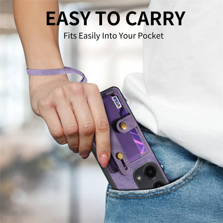 For Xiaomi Redmi Note 13 Pro 4G Retro Cross Wristband Wallet Leather Back Phone Case