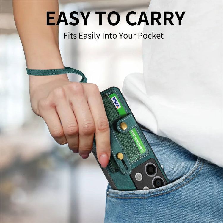 For Xiaomi Redmi Note 13 Pro 5G Retro Cross Wristband Wallet Leather Back Phone Case
