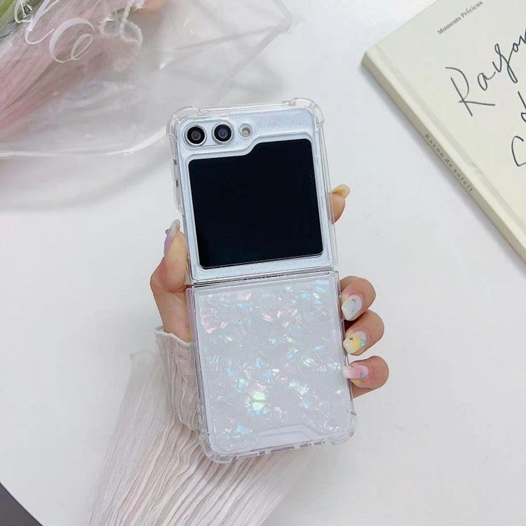For Samsung Galaxy Z Flip7 FE / Flip6 Shell Pattern Epoxy TPU Phone Case