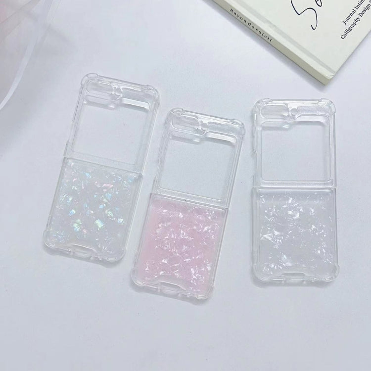 For Samsung Galaxy Z Flip7 FE / Flip6 Shell Pattern Epoxy TPU Phone Case