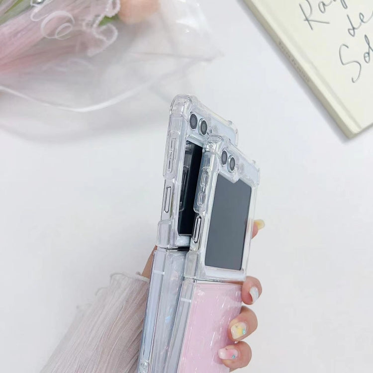 For Samsung Galaxy Z Flip7 FE / Flip6 Shell Pattern Epoxy TPU Phone Case