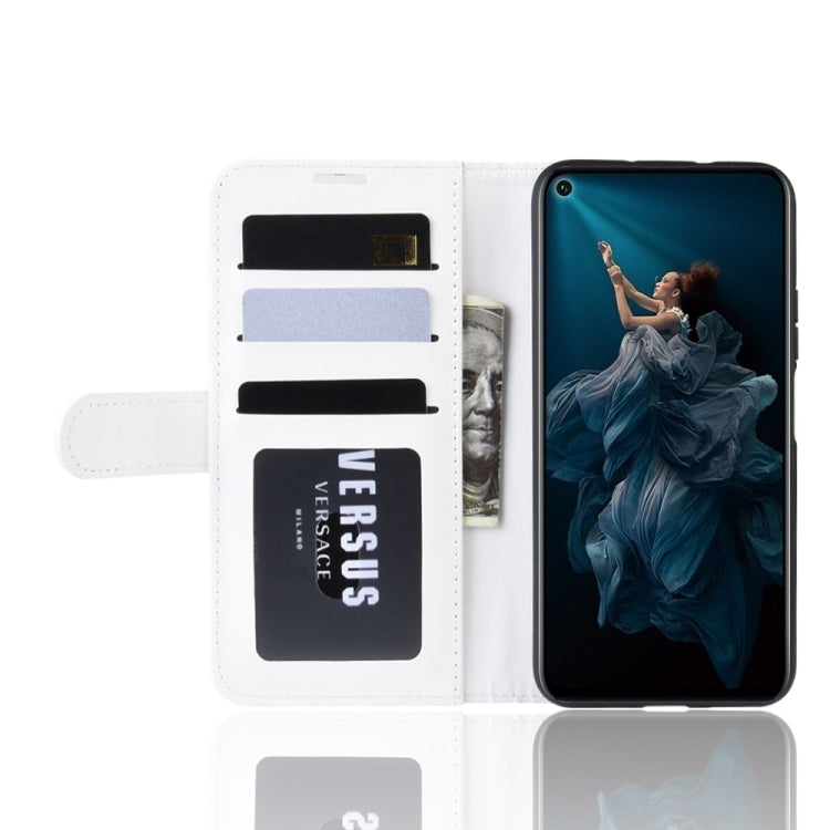 R64 Texture Single Fold Horizontal Flip Leather Case for Huawei Honor 20 Pro, with Holder & Card Slots & Wallet