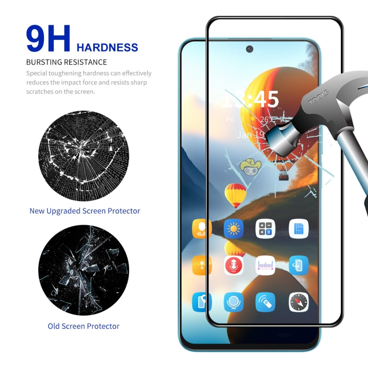 For Google Pixel 9 2pcs ENKAY Hat-Prince Full Glue High Aluminum-silicon Tempered Glass Film