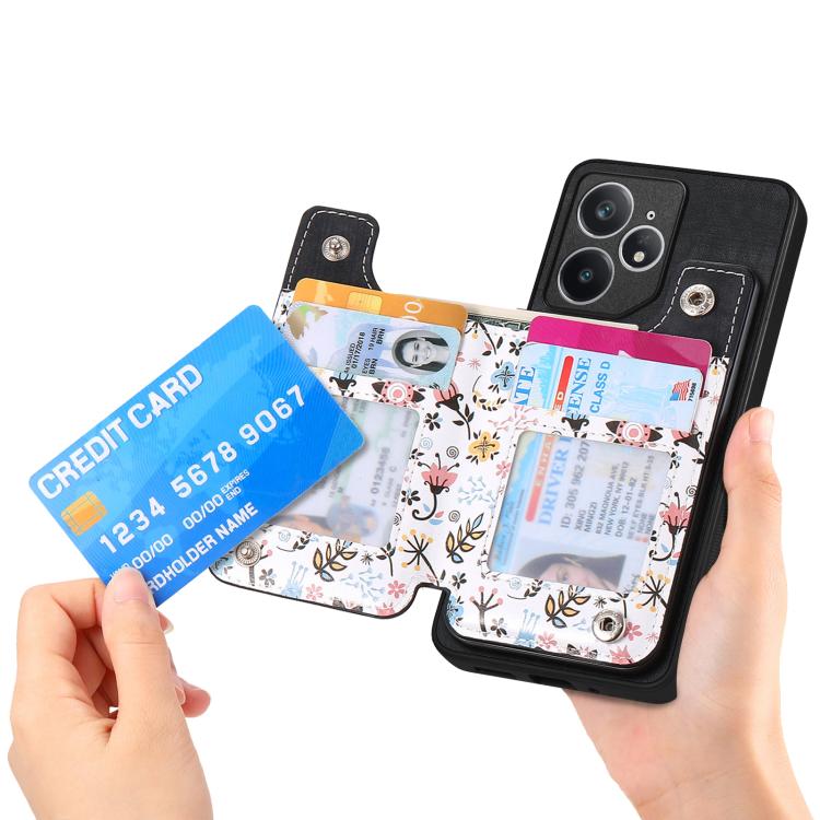 For Realme Neo 7 Retro Painted Zipper Wallet Back Phone Case