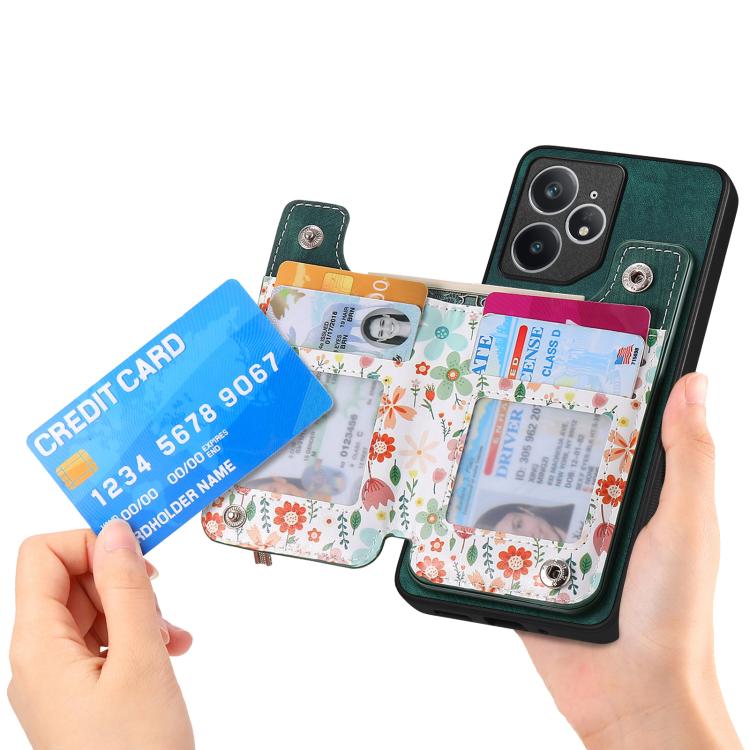 For Realme Neo 7 Retro Painted Zipper Wallet Back Phone Case
