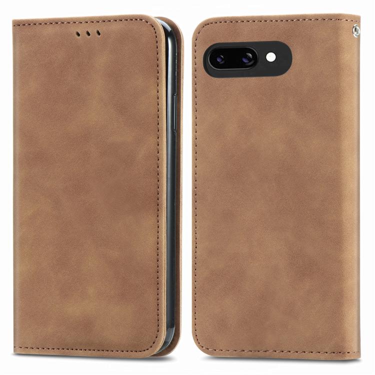 For Google Pixel 9a Retro Skin Feel Magnetic Flip Leather Phone Case