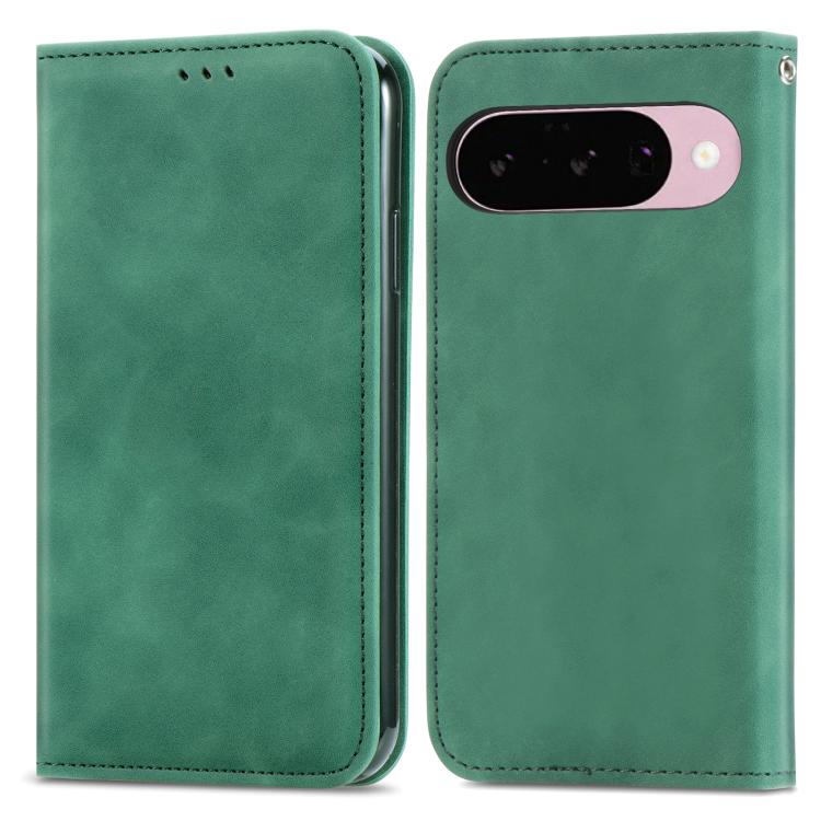 For Google Pixel 9 / 9 Pro Retro Skin Feel Magnetic Flip Leather Phone Case