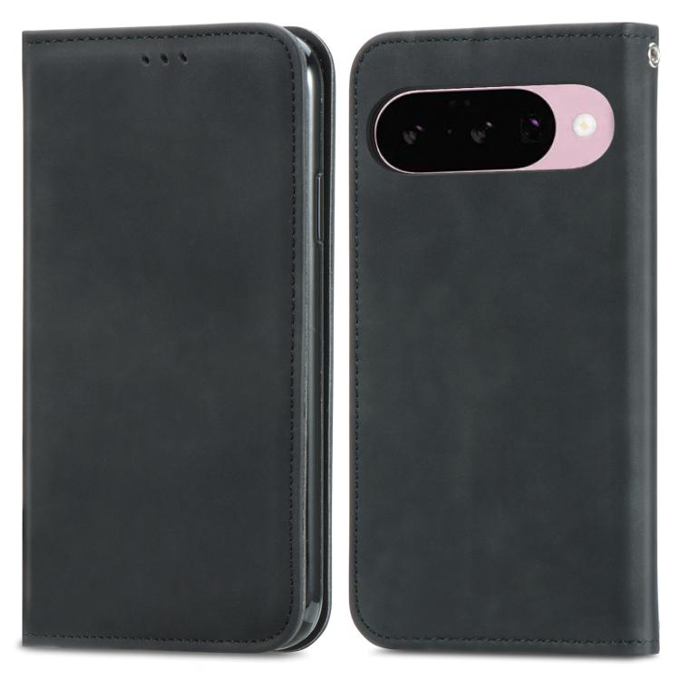 For Google Pixel 9 / 9 Pro Retro Skin Feel Magnetic Flip Leather Phone Case