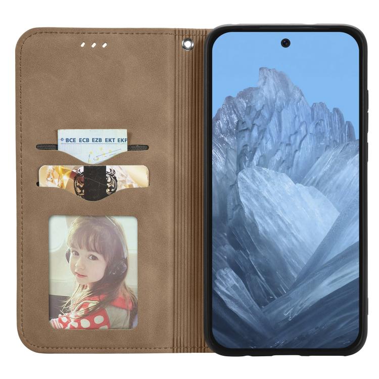 For Google Pixel 9 / 9 Pro Retro Skin Feel Magnetic Flip Leather Phone Case
