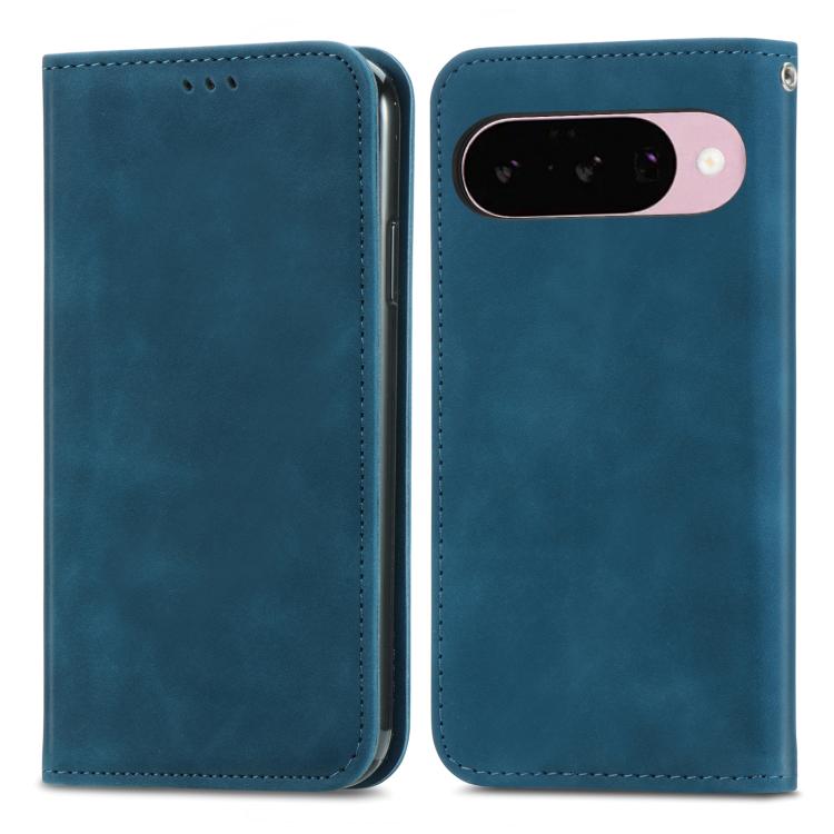 For Google Pixel 9 / 9 Pro Retro Skin Feel Magnetic Flip Leather Phone Case