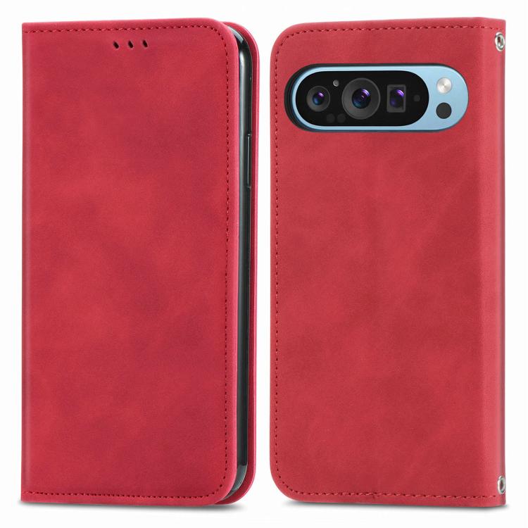 For Google Pixel 10 Pro XL Retro Skin Feel Magnetic Flip Leather Phone Case