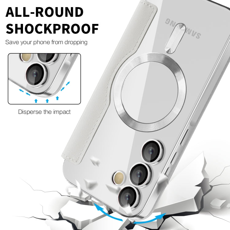 For Samsung Galaxy A35 5G Shield MagSafe RFID Anti-theft Leather Phone Case