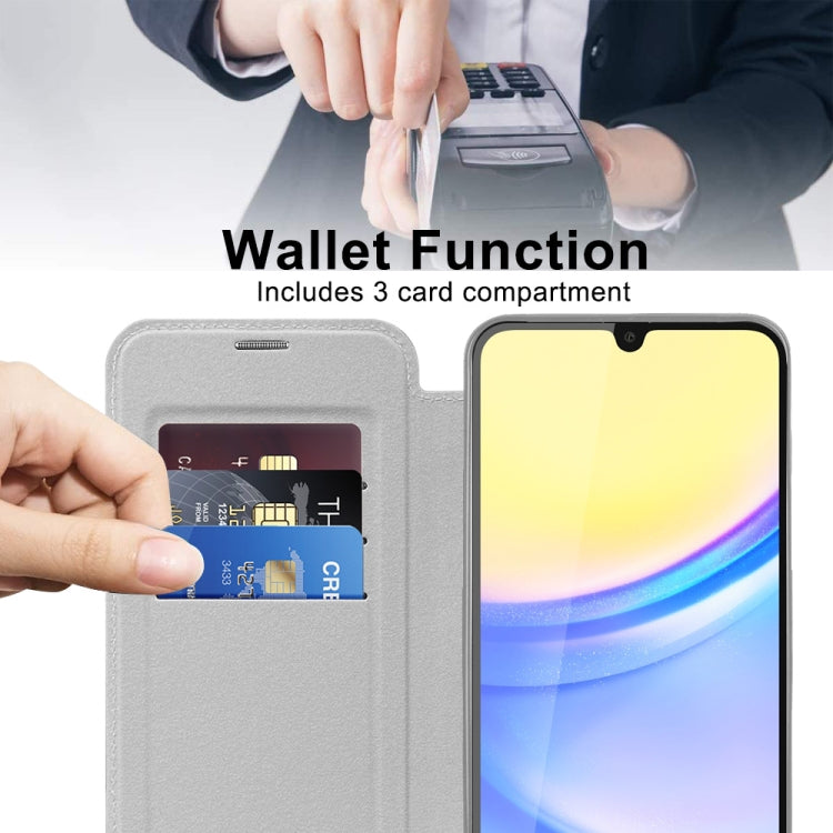 For Samsung Galaxy A15 Shield MagSafe RFID Anti-theft Leather Phone Case