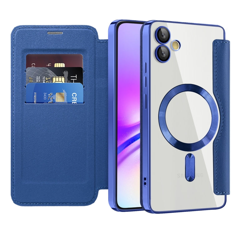 For Samsung Galaxy A05 Shield MagSafe RFID Anti-theft Leather Phone Case