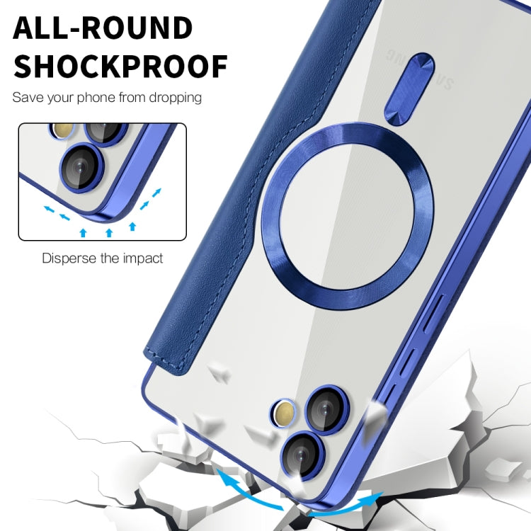 For Samsung Galaxy A05 Shield MagSafe RFID Anti-theft Leather Phone Case