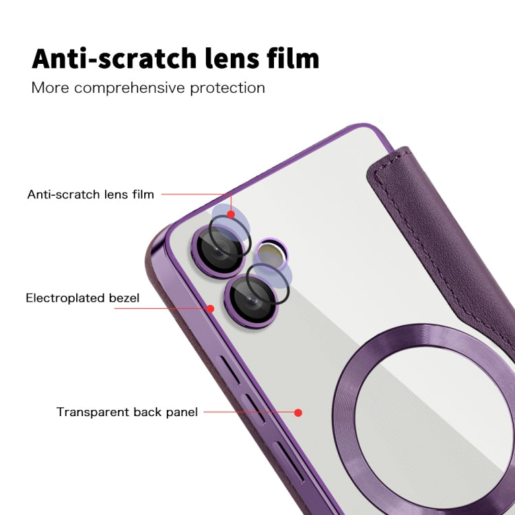 For Samsung Galaxy A05 Shield MagSafe RFID Anti-theft Leather Phone Case