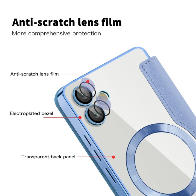 For Samsung Galaxy A05 Shield MagSafe RFID Anti-theft Leather Phone Case