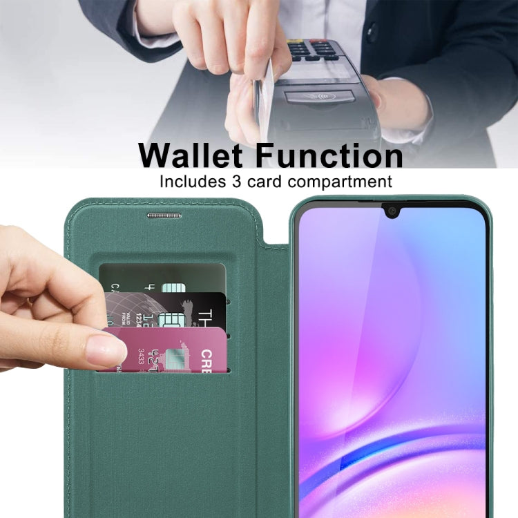 For Samsung Galaxy A05 Shield MagSafe RFID Anti-theft Leather Phone Case