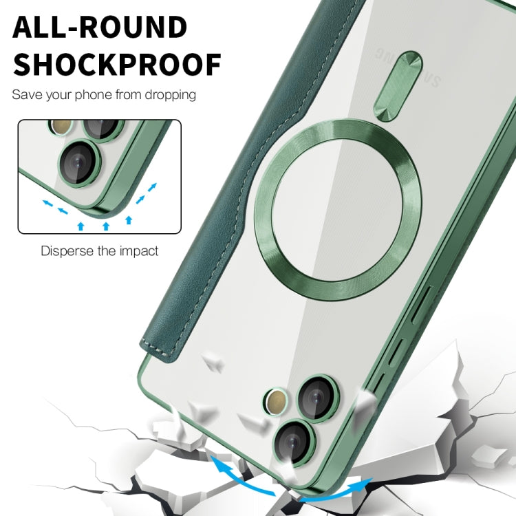 For Samsung Galaxy A05 Shield MagSafe RFID Anti-theft Leather Phone Case