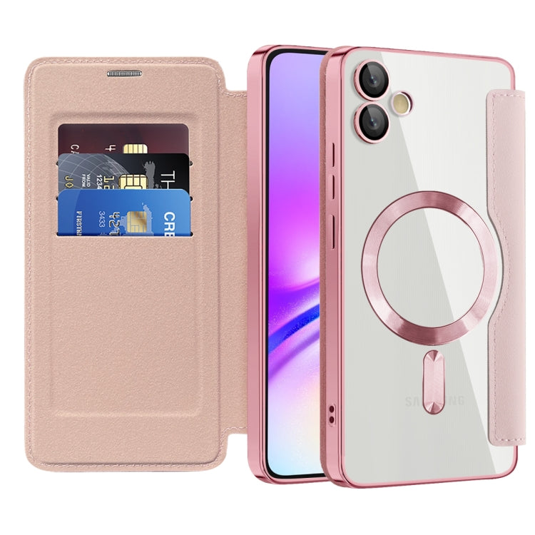 For Samsung Galaxy A05 Shield MagSafe RFID Anti-theft Leather Phone Case