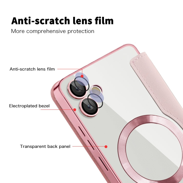 For Samsung Galaxy A05 Shield MagSafe RFID Anti-theft Leather Phone Case