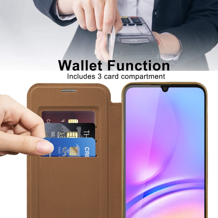 For Samsung Galaxy A05 Shield MagSafe RFID Anti-theft Leather Phone Case