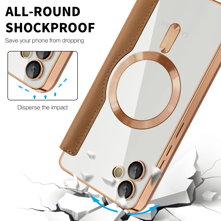 For Samsung Galaxy A05s Shield MagSafe RFID Anti-theft Leather Phone Case
