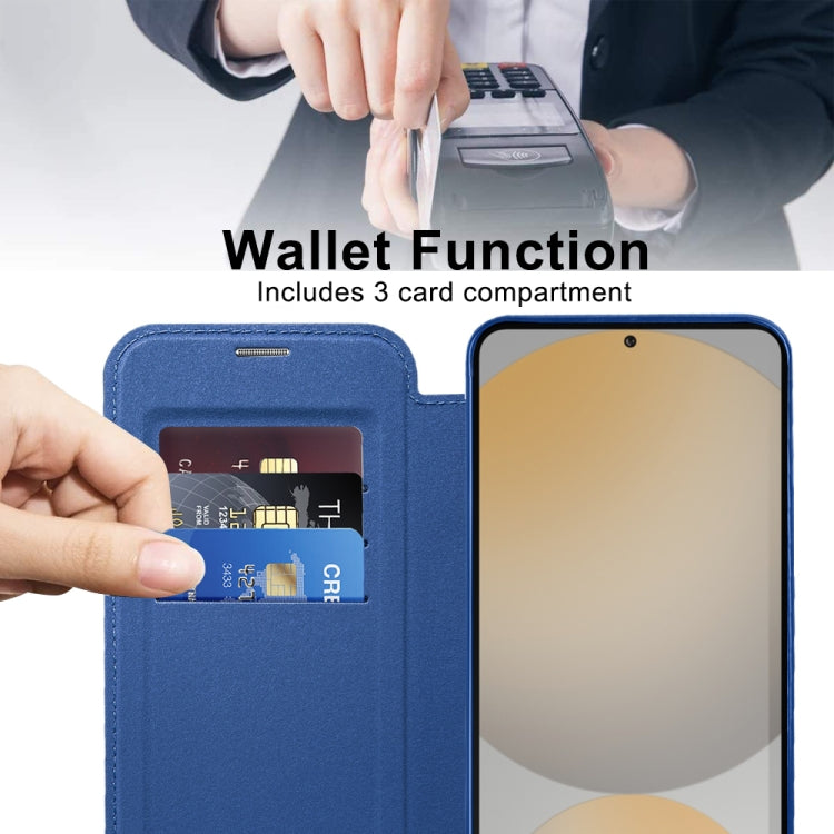 For Samsung Galaxy S24 FE 5G Shield MagSafe RFID Anti-theft Leather Phone Case