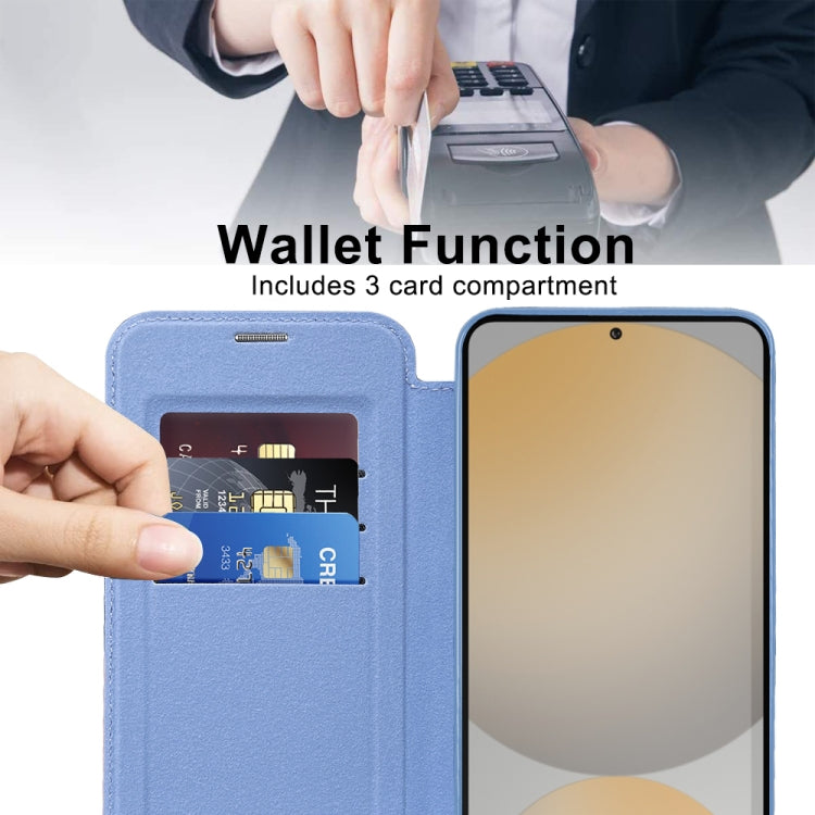 For Samsung Galaxy S24 FE 5G Shield MagSafe RFID Anti-theft Leather Phone Case