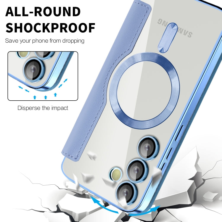 For Samsung Galaxy S24 FE 5G Shield MagSafe RFID Anti-theft Leather Phone Case